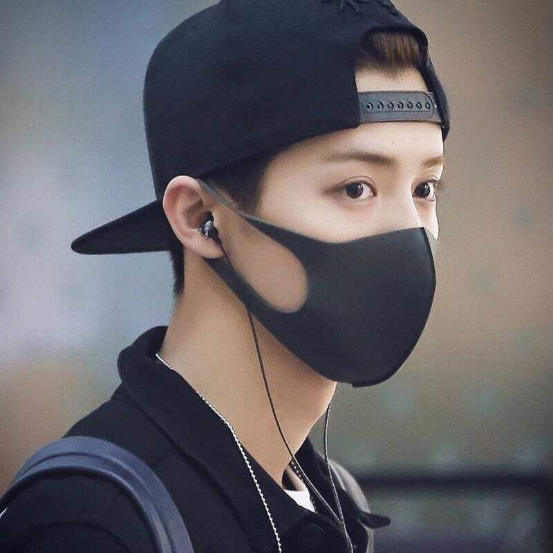 日本同款 明星鹿晗同款口罩海绵透气防晒 男口罩 女口罩 薄款口罩
