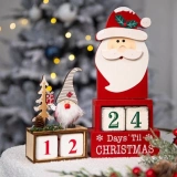 Санта -Клаус Обратный отсчет обратного отсчета, практическое небольшое подарок, подарочная коробка обратного отсчета снеговика.