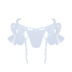 Dì 10:30 H-021 bướm trắng khiêu vũ nấm garter phù hợp với garter + quần để gửi vớ lưới Nịt Tất