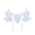 Dì 10:30 H-021 bướm trắng khiêu vũ nấm garter phù hợp với garter + quần để gửi vớ lưới