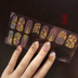 Công cụ nail đơn giản không thấm nước bền 3D nail sticker tấm kim loại craft nail sticker tỏa sáng sơn móng tay bộ dụng cụ làm nail Công cụ Nail