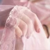 Công chúa Hàn Quốc giường đôi crepe 幔 đẹp muỗi net Châu Âu lãng mạn giường 幔 vương miện khung trang trí giường rèm Bed Skirts & Valances