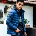 Li Ning xuống áo khoác nam nhẹ 2017 mùa đông mới trùm đầu đứng cổ áo Slim quần áo thể thao ngắn ấm áp quần áo nam - Thể thao xuống áo khoác Thể thao xuống áo khoác