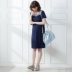 Nhật Bản mùa xuân và mùa hè thời trang giản dị cổ áo thêu ren tay ngắn cho con bú váy đầm bà bầu cho con bú đầm bầu - Áo thai sản