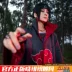 Naruto chính hãng tổ chức Akatsuki quần áo Sasuke Itachi cos ngoại vi mây đỏ áo dây áo gió áo khoác áo choàng trang phục C Cosplay Naruto