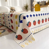 Ins ins wind wind cotton cotton cute printing bed Одиночный кусок чистого хлопка 100 детского общежития для одного студенческого общежития - одно летняя девушка