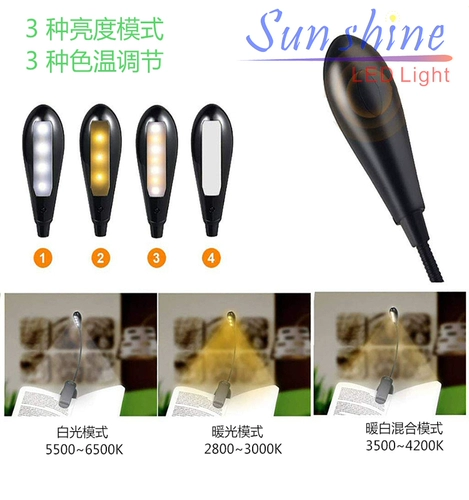 Светодиодное портативное чтение для путешествий, полочное освещение с зарядкой, освещение для пианино, Amazon, защита глаз