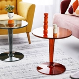 Северный минималистский современный прозрачный маленький кофейный столик чайный стол