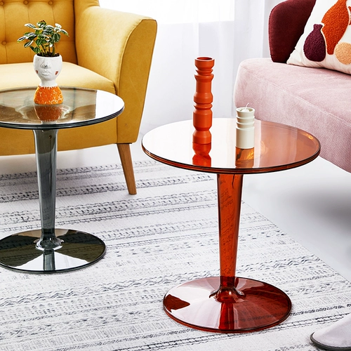 Северный минималистский современный прозрачный маленький кофейный столик чайный стол