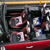 Cari Nunu's Cartoon Car Car Taist Car Подушка для талии наклонилась на подушку для машины память хлопковод