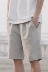GBOY mùa hè Nhật Bản Harajuku phong cách linen quần short nam thanh niên màu rắn đơn giản phần mỏng rửa chic loose quần Quần short