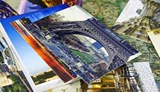 Открытые пейзажи путешествия по всему миру отмечают 30 листов бесплатных коробок для доставки в Париже, Франция