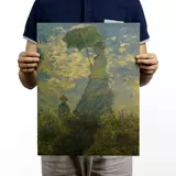 Van Gogh Monet Passasisovo и другие ностальгические коллекции рисунок ретро -масля на бумаге для кожи.
