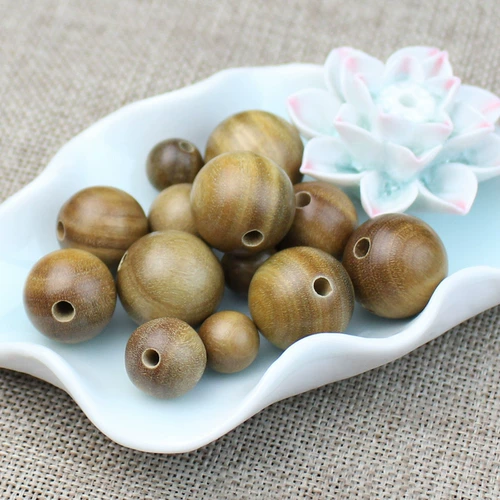 Четки из круглых бусин из сандалового дерева, бусины, украшение-шарик, браслет из бисера ручной работы, аксессуары