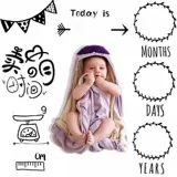 Ребенок берет фон новорожденного ребенка в полной луне одеяло с фотографией 100 дней.