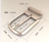 10 tuổi cửa hàng 〓 tinh khiết titan không gây dị ứng vành đai khóa pin khóa vành đai chì 3.5 cm chống dị ứng chống mồ hôi