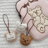 Плюшевый брелок, подвеска, именная наклейка для детского сада, кукла, ранец, Южная Корея, с медвежатами