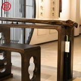 Taiyinqin Club 丨 Целый набор древних фортепианных столов и табуреток, резонированных с старым тонгму сплошным деревом и теноном, сжигающим таблицу обучения Тонг Го Го