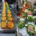 Màu sắc melamine bộ đồ ăn bằng nhựa lớn Nhật Bản giả sứ đĩa món ăn bát giác cạo đá nhỏ trái cây tấm bán buôn - Đồ ăn tối