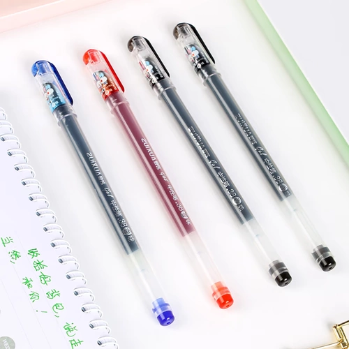 Вместительные и большые канцтовары, гелевая ручка, ручка на водной основе, японские и корейские, 0.38мм