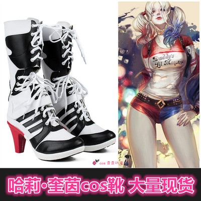 taobao agent Suicide Team Clown Girl Cosplay Shoes Harley Quinn Harry Quinquine Cos Shoes Boots