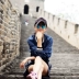 Hoa và vị thành niên Zheng Shuang với kính mát, khuôn mặt nhỏ, khuôn mặt tròn, cận thị, kính mát, kính tròn, retro Hàn Quốc