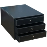 Кожаный настольный офис поставляет файловый шкаф для получения шкафа коробки A4 Ящик для бумажных пояс