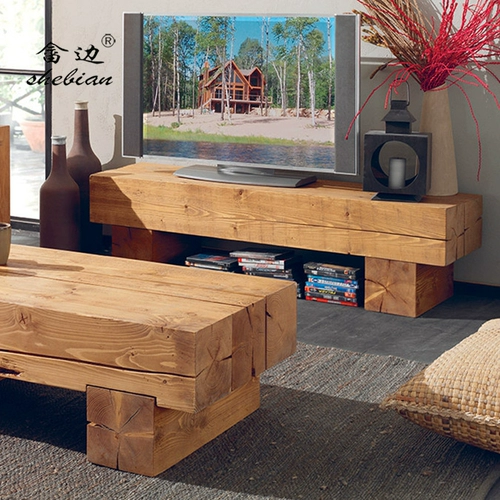 Северный и американский оригинальный деревянный кофейный столик для телевизионного шкафа Современный минималистский дом маленькая квартира гостиная творческий стол чай