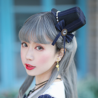 taobao agent Rotateballet+Viana+Lolita headwear bow lines college style high cowhole hair accessories