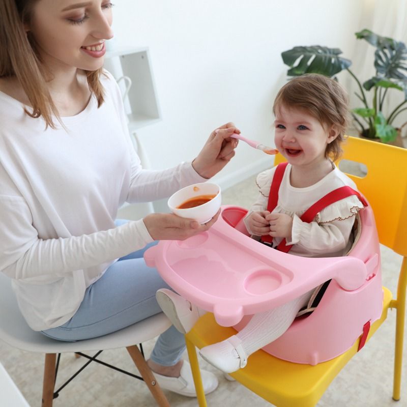 儿童座椅宝宝餐椅多功能可调节吃饭桌便携式婴幼儿餐桌可滑行椅子