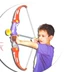 Cung và mũi tên kết hợp giữa phụ huynh và trẻ em thể thao ngoài trời cung và mũi tên trẻ em chụp bộ đồ chơi bắn cung - Khác