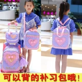 Чемодан, школьный рюкзак для принцессы, детский трехколесный водонепроницаемый ящик, в корейском стиле, 1-3-5-6 года