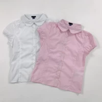 Тонкая рубашка, летняя одежда, 6-14 лет, короткий рукав