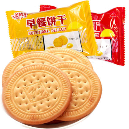 不若水早餐奶香原味饼干零食小吃