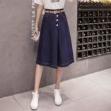 Джинсы, летние штаны, юбка, сезон 2021, в корейском стиле, по фигуре, свободный крой