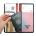 Hàn Quốc độc quyền siêu mỏng đa chức năng hộ chiếu da hộ chiếu dài túi đựng giấy tờ cá nhân Túi thông tin xác thực