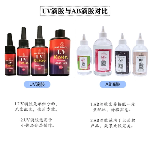 Бесплатная доставка Qiaoqiao DIY второе генерация ультрафиолетового титра кристаллического клея Клей быстрое затвердевание, низкий запах, микро -сокращение высокое