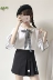 Mùa hè mới của phụ nữ phiên bản Hàn Quốc của đại học cánh cung kèn tay áo rộng mỏng áo sơ mi hoang dã áo sơ mi - Áo sơ mi áo sơ mi trắng nữ công sở Áo sơ mi