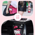 Hellokitty phim hoạt hình dễ thương nữ kéo xe da trường hợp chìa khóa thiết lập phù hợp 骐 da Corolla Polo phổ quát - Trường hợp chính túi đựng chìa khóa Trường hợp chính