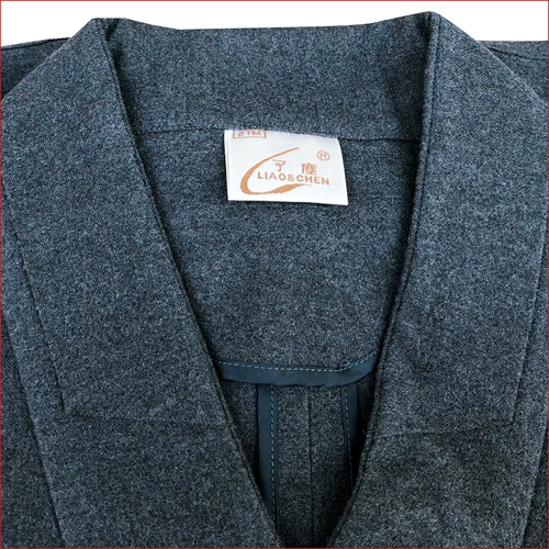 Лао Чен, одежда монахов, одежда монахов, весна-осень и зима, мягкое теплое шерстяное платье против морщин, короткое платье, костюм, одежда для дзен-медитации