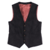 Kawasawa tùy chỉnh quý ông retro màu đỏ đậm đường kẻ mỏng phù hợp với vest vest cưới Anh tổ chức thời trang vest - Dệt kim Vest áo khoác len hàn quốc Dệt kim Vest