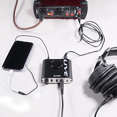 k歌/直播声卡套装 艾肯icon proaudio live x内置外置声卡转换器线苹果安卓手机通用
