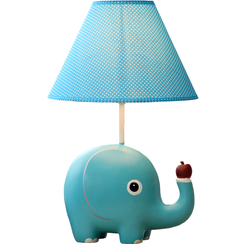 Little lamp. Детский светильник Слоненок синий. Blue Lamp Kids picture.