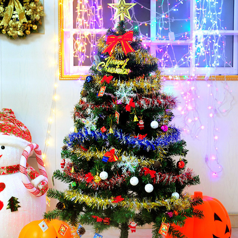 淘宝粉色樱花圣诞树套餐圣诞节装饰品摆件