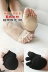 Năm ngón tay vớ nữ mùa hè phần mỏng sợi tre thảm cotton mở toe nửa palm socks set vô hình nửa nửa vớ ngón chân