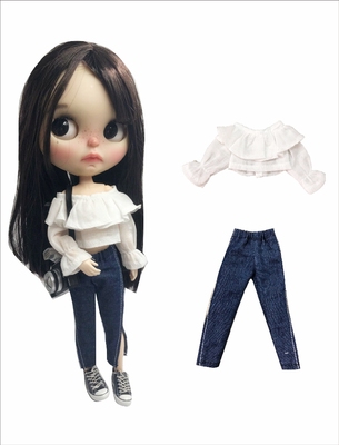 taobao agent Handmade baby jacket suitable for Blythe Azones small cloth OB24/22 savage Holala jeans 88 free shipping