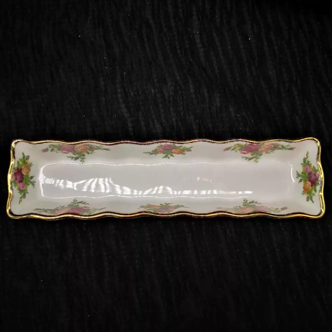 Западная фарфоровая коллекция Royal Albert Old Town Rose Торт-диск серия