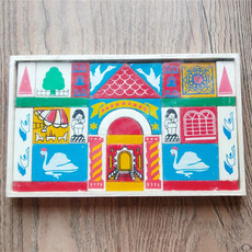 Детский конструктор 老积木老玩具特惠80年代90年代积木白天鹅智力积木