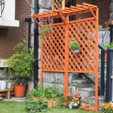 Антикоррозивный деревянный забор, цветочная стойка сад деревянный забор, балкон забор, карбонизированная сетка с твердым деревом сетки