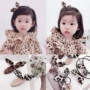 Cô gái tiara headband băng đô tóc headband phiên bản Hàn Quốc Leopard loạt bé kẹp tóc kẹp tóc bb clip trẻ em phụ kiện tóc băng đô tai thỏ